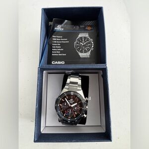 Casio EQS-800CDB-1A Edifice Chronograph Tough Solar Quartz Men's wristwatch 43.4